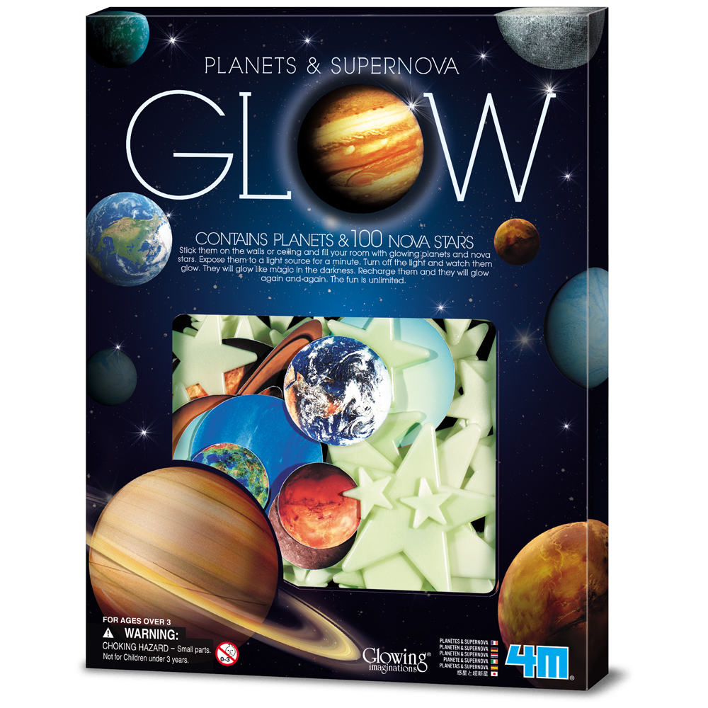 Glowing - Leuchtsterne & Leuchtende Planeten - 100 Teile