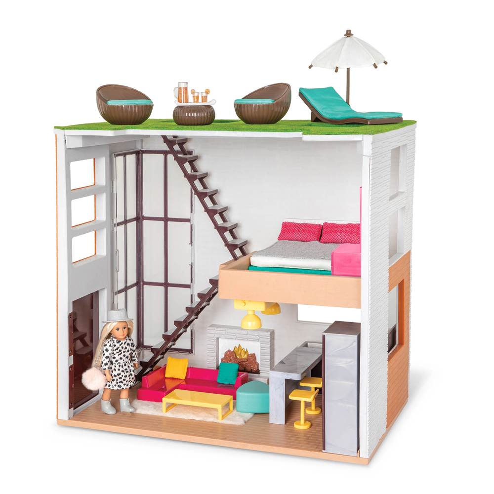 LORI Puppenhaus Loft Spiel Set