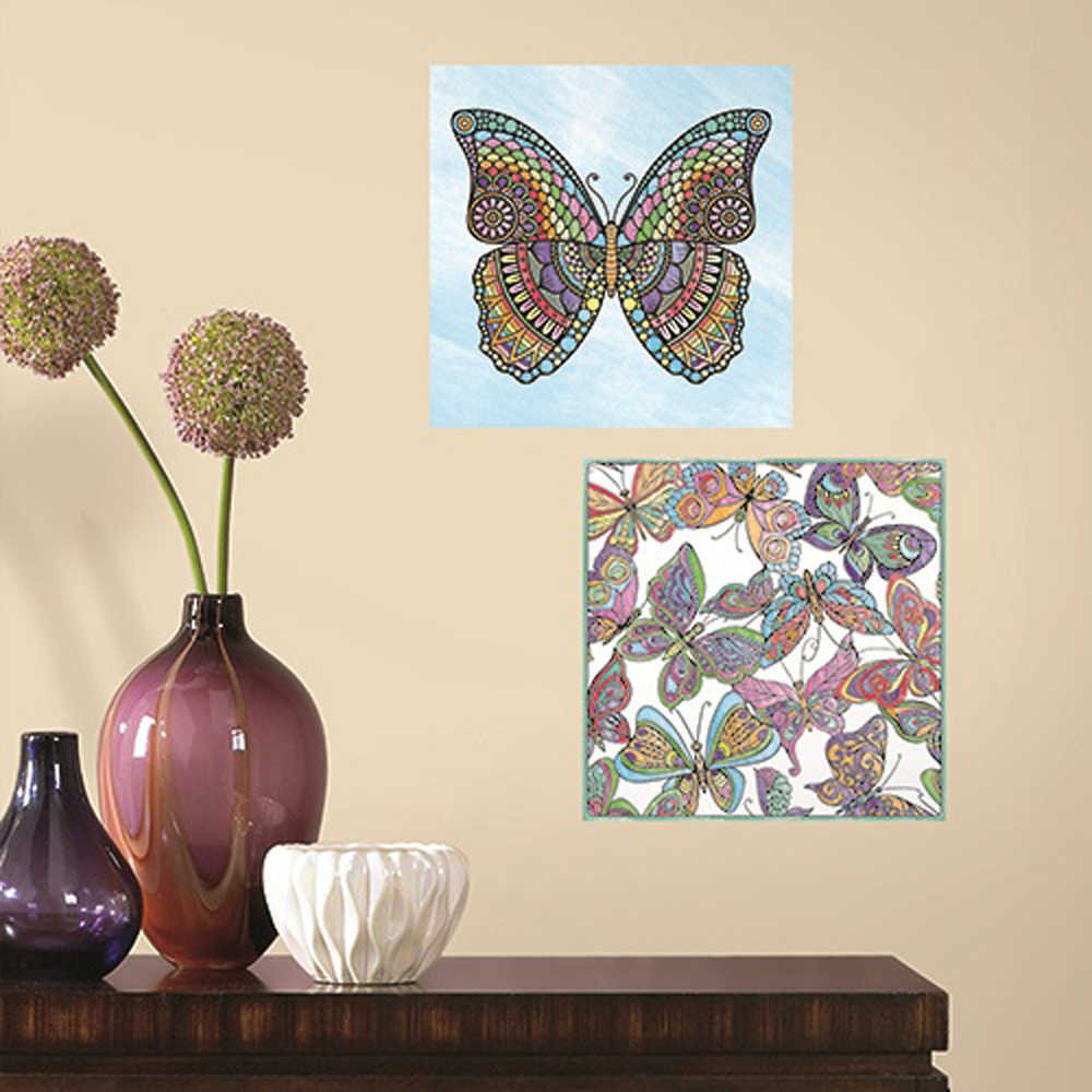 RM - Color Your Decal - Schmetterling