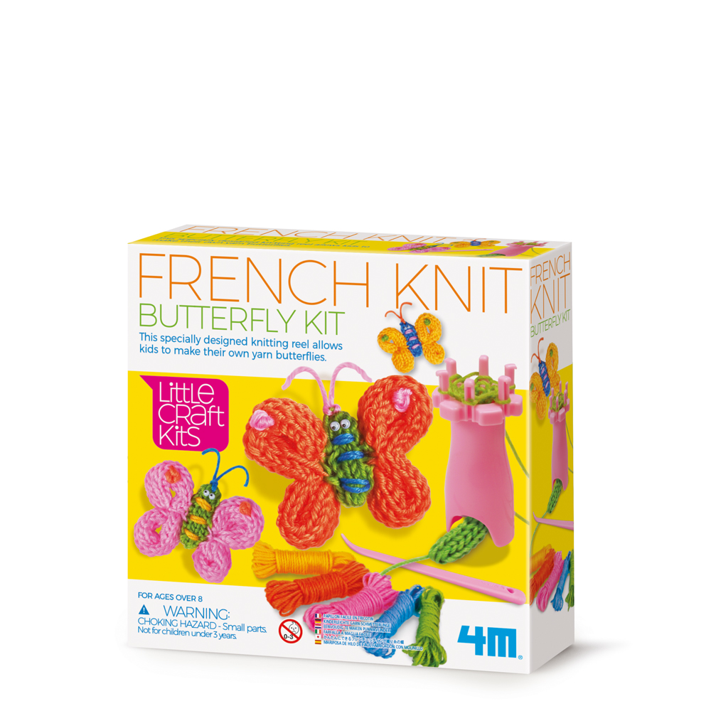 Garn-Schmetterlinge Bastelset - Little Craft Kits