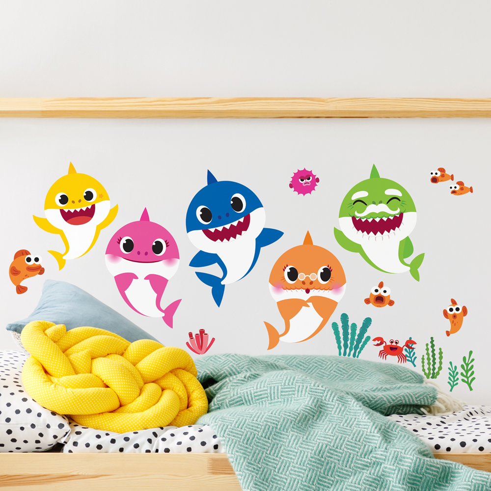 RM - BABY SHARK PEEL AND STICK WALL DECALS