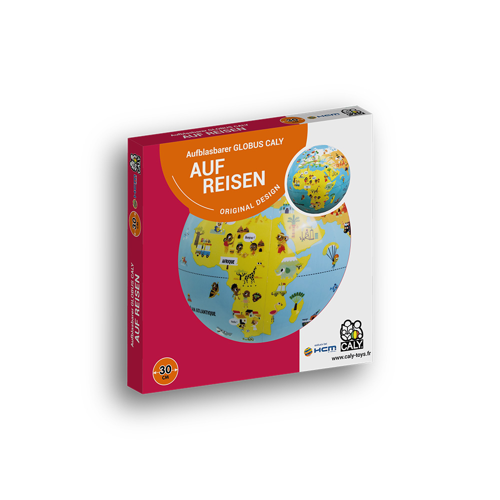 Aufblasbarer Globus Auf Reisen